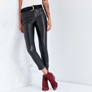 BDG Leather Skinny Pants